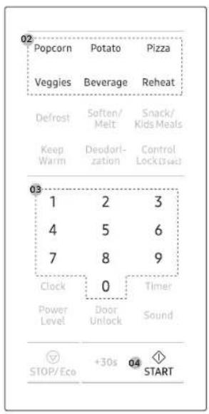 SAMSUNG MS19DG8500SRAC - Sensor Cook - 2