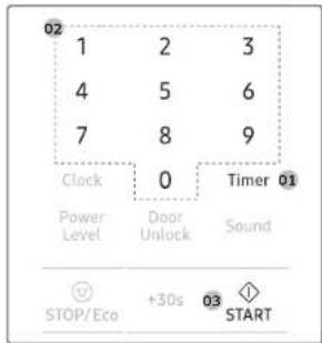 SAMSUNG MS19DG8500MTAC - Timer - 1