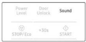 SAMSUNG MS19DG8500MTAC - Activation/Désactivation du son - 1