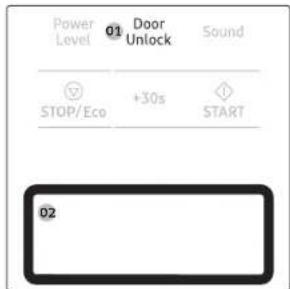 SAMSUNG MS19DG8500MTAC - To open the door - 1