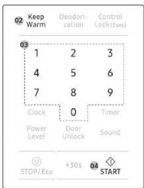 SAMSUNG MS19DG8500MTAC - Keep Warm (Mantener caliente) - 1