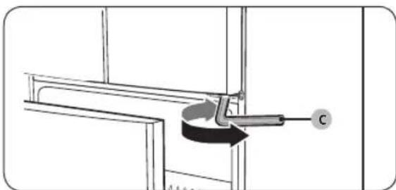 SAMSUNG RF18A5101MT - STEP 3 Align the fridge doors - 3
