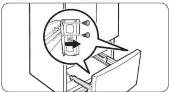 SAMSUNG RF18A5101MT - Detach the freezer drawer - 2