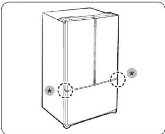 SAMSUNG RF18A5101MT - STEP 3 Align the fridge doors - 1