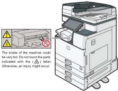 RICOH IM 3500A - Positions of WARNING and CAUTION labels - 11