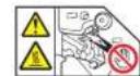 RICOH IM 3500A - Positions of WARNING and CAUTION labels - 4