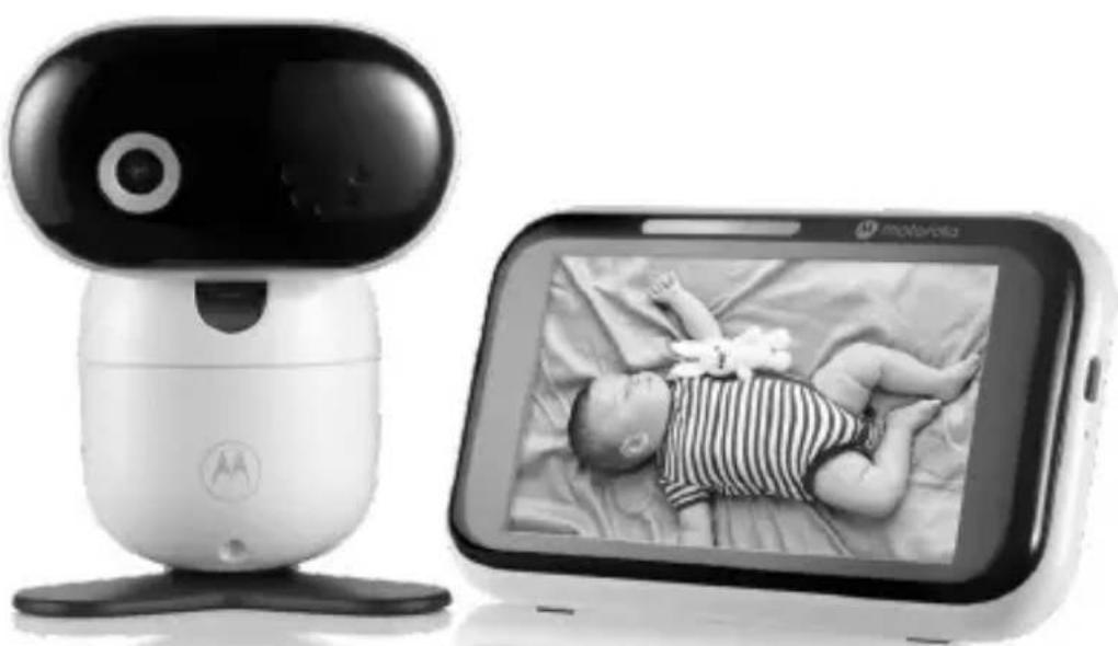 MOTOROLA PIP1710 CONNECT - 5.0" WI-FI® HD VIDEO BABY MONITOR WITH TOUCHSCREEN, CRY DETECTION AND TRANSLATION, INCLUDING FLEXIBLE CRIB MOUNT - 1