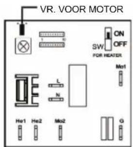 Starmix XT 1001 M - De luchtsnelheid instellen - 1