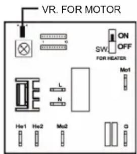 Starmix XT 1001 M - Warm Air Speed Adjustment - 2