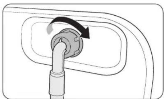 SAMSUNG WW90DG5U34AB - Raccordement à un robinet d'eau fileté - 2