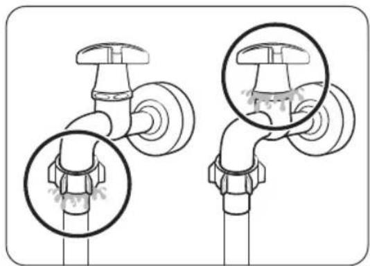 SAMSUNG WW90DG5U34AB - Raccordement à un robinet d'eau fileté - 3