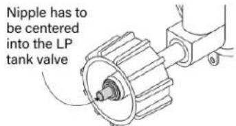 Blackstone 1963 - CONNECTING THE REGULATOR TO THE 20 LB. LP TANK - 2