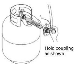 Blackstone 1963 - CONNECTING THE REGULATOR TO THE 20 LB. LP TANK - 3