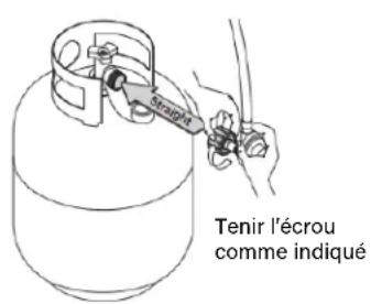 Blackstone 1963 - Raccord du régulateur au réservoir de 9,1 KG (20 LB) - 3