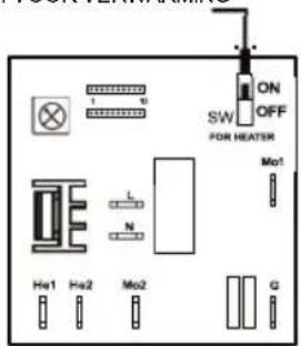 Starmix XT 1001 Mw - Schakelaar verwarmingselement AAN / UIT - 1