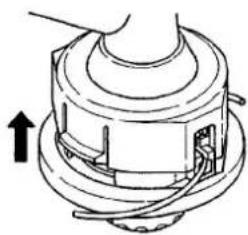 Fuxtec FX-4MS142LF - Reemplace el hilo de nailon - 3