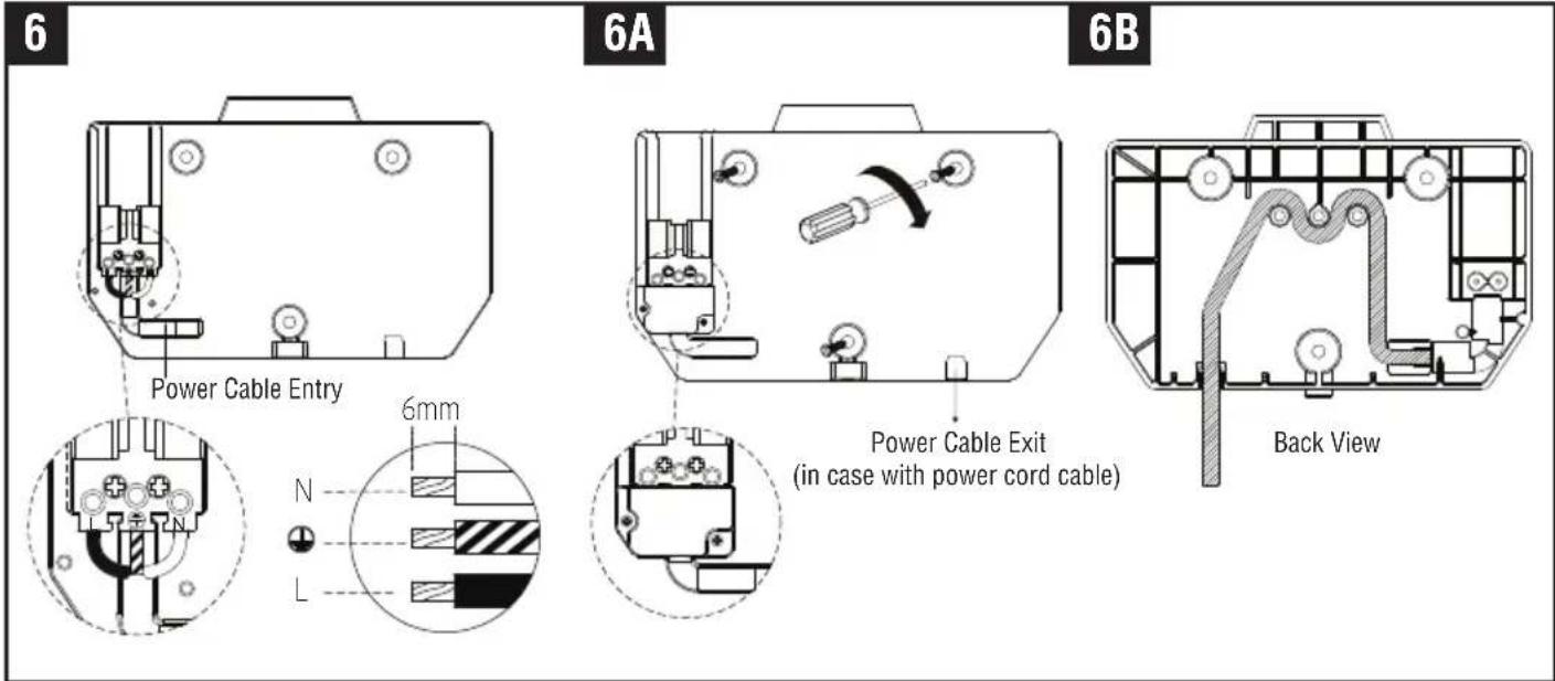Starmix T-C BL HEPA - Installing Power cable &amp; Connection terminal block - 1