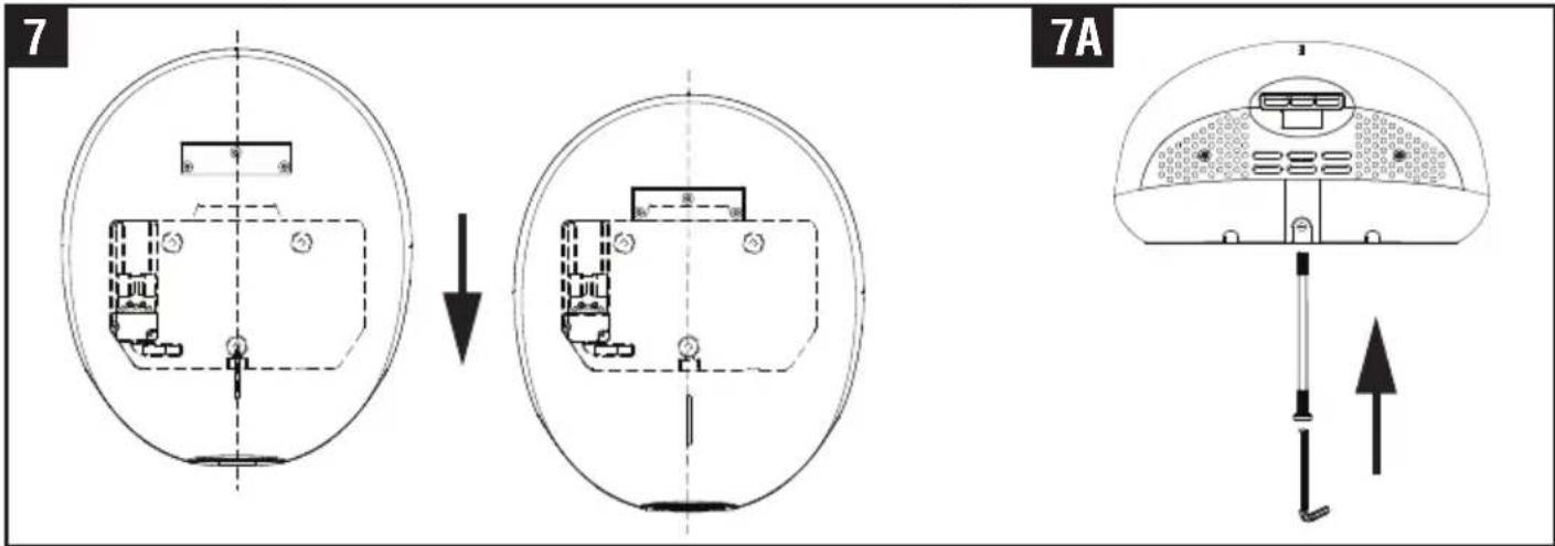 Starmix T-C BL HEPA - Fix the Main unit to Wall mounting bracket - 1