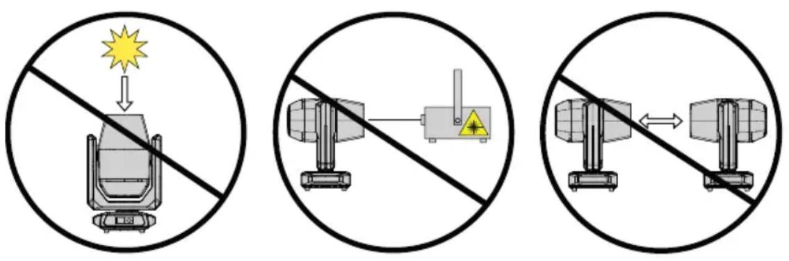 Cameo OTOS L16 - CAUTION! POTENTIAL DAMAGE FROM EXTERNAL LIGHT SOURCES! - 1