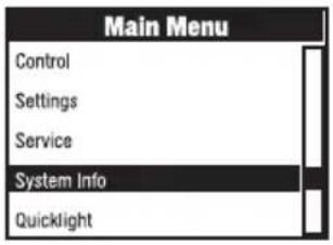 Cameo OTOS L16 - INFORMATIONS SYSTÈME (System Info) - 1
