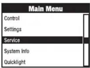 Cameo OTOS L16 - MENU SERWISOWE (Service) - 1