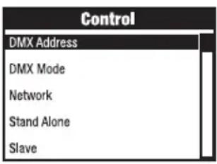 Cameo OTOS L16 - SET DMX START ADDRESS (DMX Address) - 2