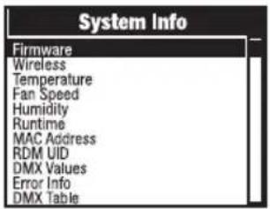 Cameo OTOS L16 - AJUSTES DE SISTEMA (Settings) - 3