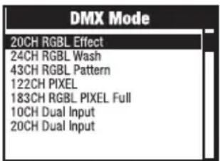 Cameo OTOS L16 - SET DMX MODE (DMX Mode) - 3