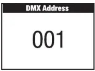 Cameo OTOS L16 - SET DMX START ADDRESS (DMX Address) - 3