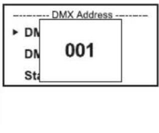 Cameo ZENIT W600 G2 - SET DMX START ADDRESS (DMX address) - 3