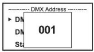 Cameo ZENIT W600 G2 - DMX-STARTADRESSE EINSTELLLEN (DMX Address) - 3