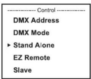 Cameo ZENIT W600 G2 - IMPOSTARE LA MODALITA DMX (DMX Mode) - 3