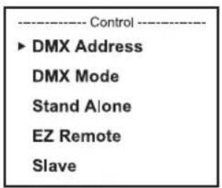 Cameo ZENIT W600 G2 - DMX-STARTADRESSE EINSTELLLEN (DMX Address) - 2