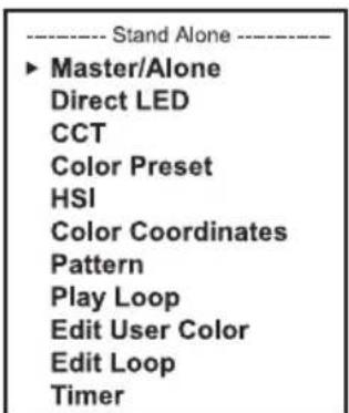 Cameo ZENIT W600 G2 - MODE AUTONOME MENU MASTER / ALONE - 3