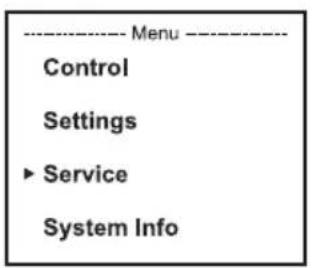 Cameo ZENIT W600 G2 - SERVICE MENU (Service) - 1