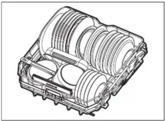 ELECTROLUX GA60SLVCX - Esempi di caric. della lavastoviglie - 1