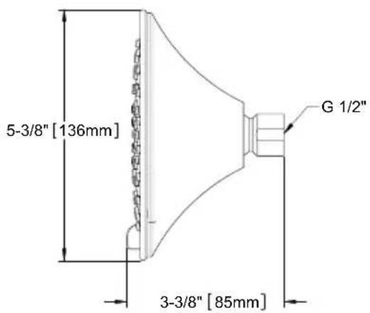 TOTO TS300A65 - ROUGH-IN DIMENSIONS / DIMENSIONES PRELIMINARES / DIMENSIONS BRUTE - 2