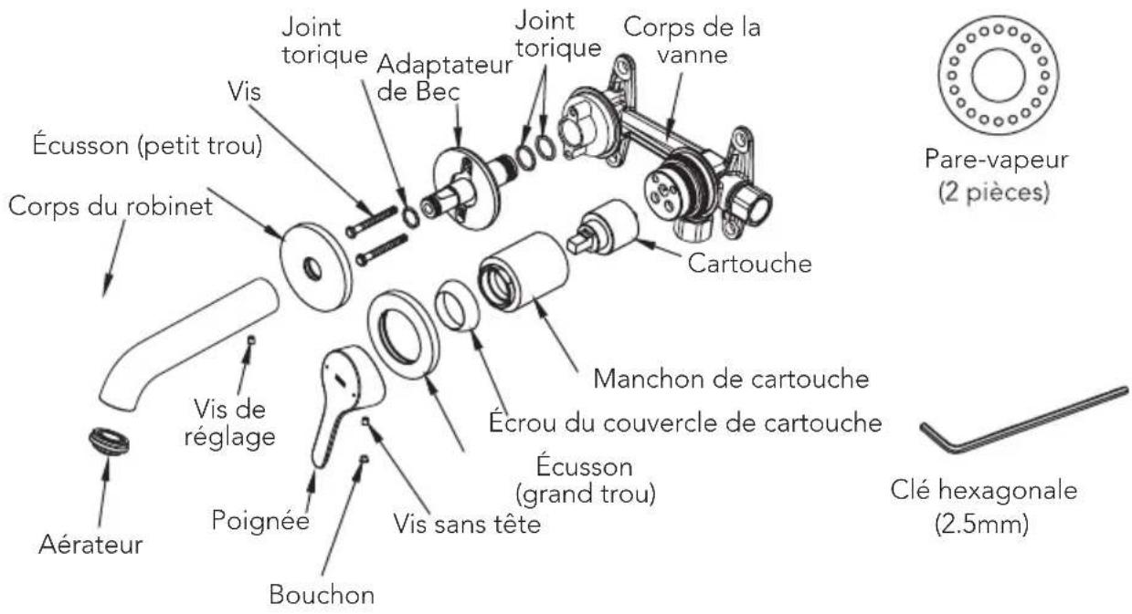 TOTO TLS01309U - PIÉCES INCLUSES - 1