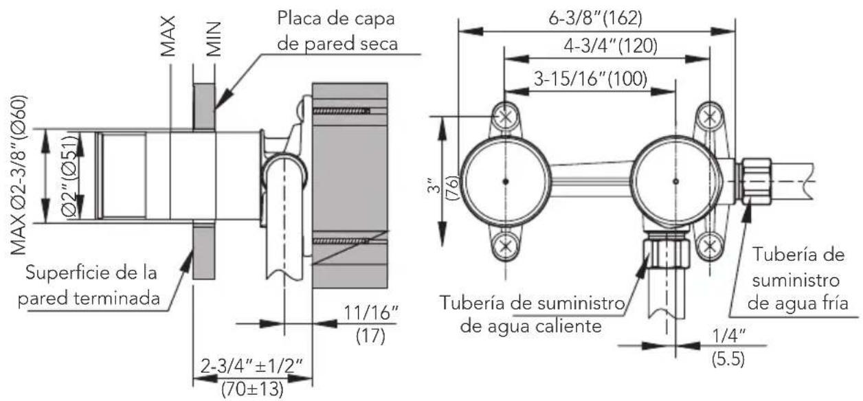 TOTO TLS01309U - Montaje en pared seca - 1
