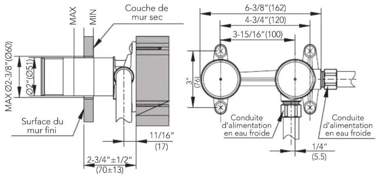 TOTO TLS01309U - Installation sur mur sec - 1