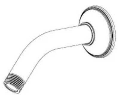 TOTO TS200N6 - Pomme de Douche et Bras - 1