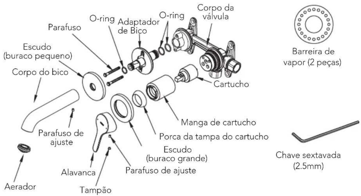 TOTO TLS01310U - PEÇAS INCLUÍDAS - 1
