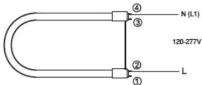 Satco S18411 - INSTALLATION: BYPASSING MAGNETIC/ELECTRONIC BALLAST (TYPE B) - 4
