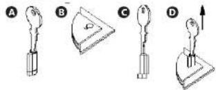 Royal Catering RCFZ-180G - UTILISATION DE LA SERRURE - 1