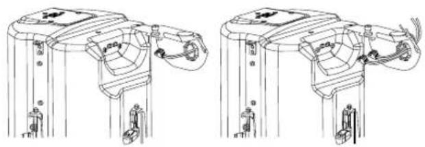 JBL Control 414C/T - 将已接线的2针接头穿过应力消除组件 - 1