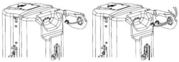 JBL Control 414C/T - 將已接線的2針接頭穿過應力消除組件 - 1