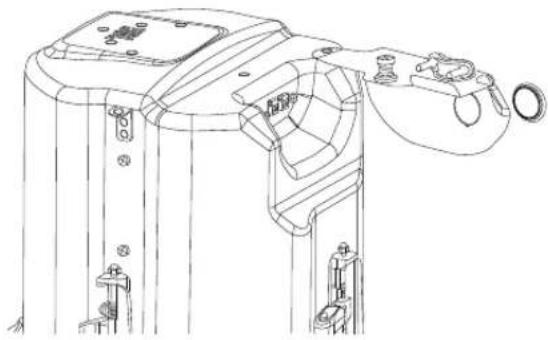 JBL Control 414C/T - Optionnel : instructions pour PLACER la décharge de traction au SOMMET de la COQUE - 3