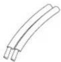 JBL Control 414C/T - 전선이 이미 연결된 2핀 커넥터를 스트레인 릴리프를 통해 밀어 넣습니다. - 3