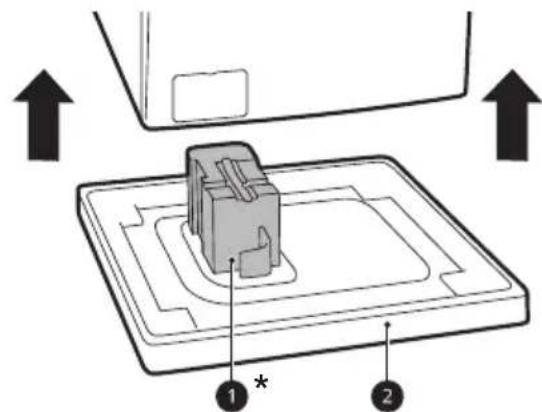 LG F92SR50WHS - Soulever l'appareil de sa base en mousse - 1