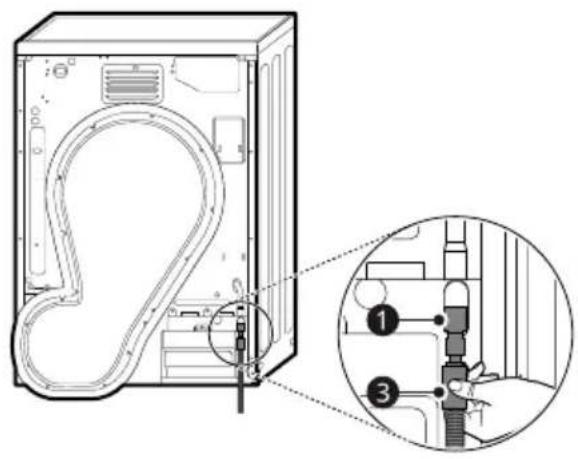 LG RH0X76WH - Installer le tuyau de vidange optionnel - 2